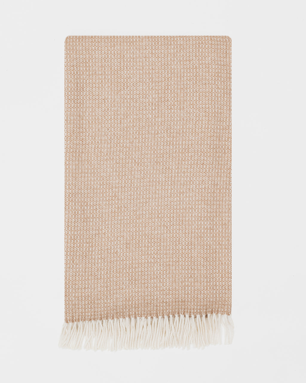 Remony Clova Vicuna large throw - blanket folded on white background
